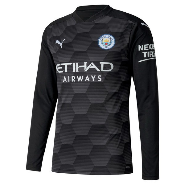 Tailandia Camiseta Manchester City 1ª ML Portero 2020/21 Negro